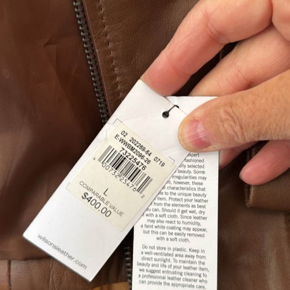 Wilsons Leather Rich Brown Jacket - Picture 4 of 4